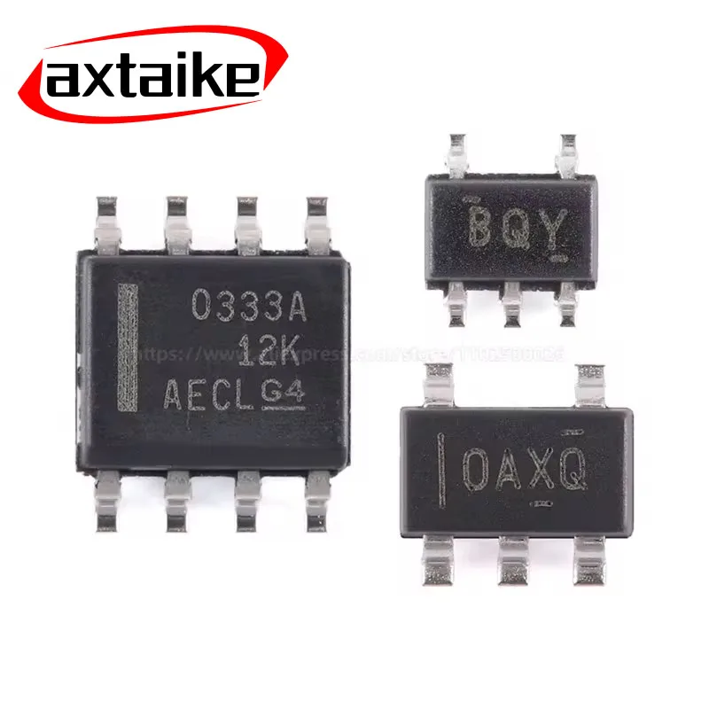 

5PCS OPA333 OPA333AIDR OPA333AIDBVR OPA333AIDCKR SOIC-8 SOT23-5 SC70-5 O333A 0333A OAXQ 0AXQ BQY CMOS Operational Amplifiers IC