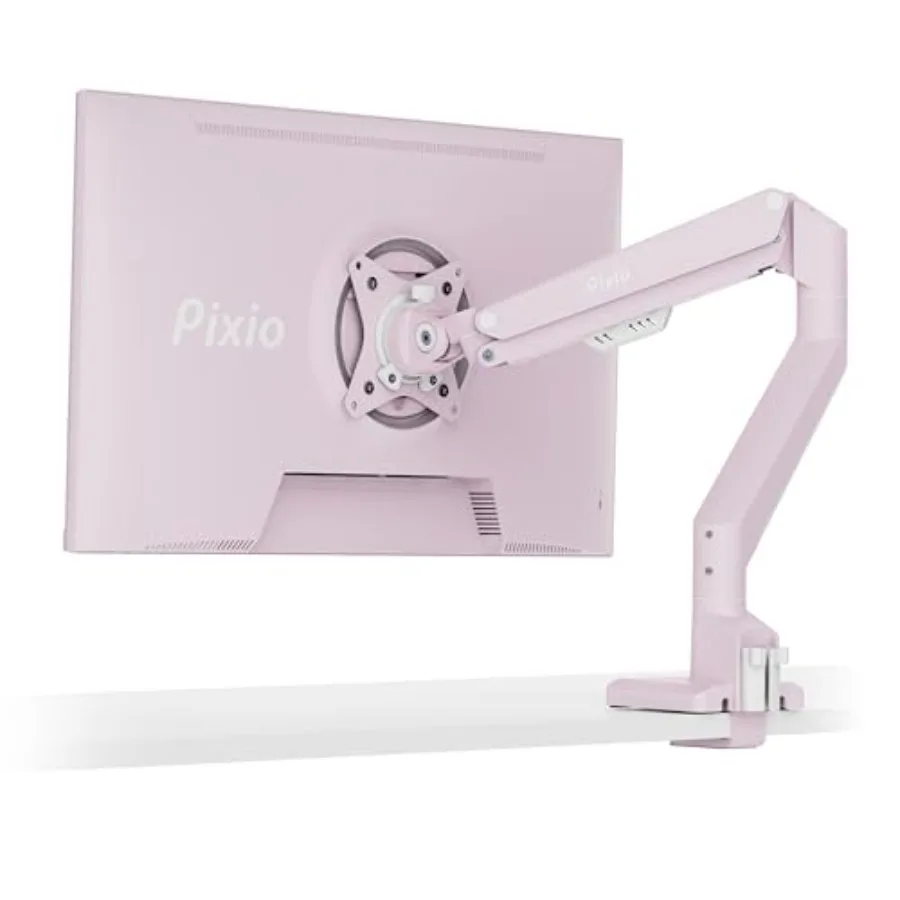 

Office desk mount for 32-inch monitors, aluminum alloy, black, supports up to 19.8lbs with VESA compatibility and integrated ca