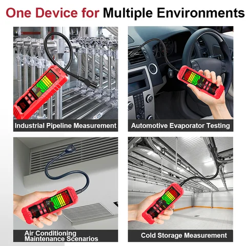 Halogendetektor R12 R500 R503 R22 R502 R134A R404A R125 R600A R407C R23 R32 R152A Freonläckagedetektor HVAC Luftkonditionering 8 best sales 4 gastestare - №8
