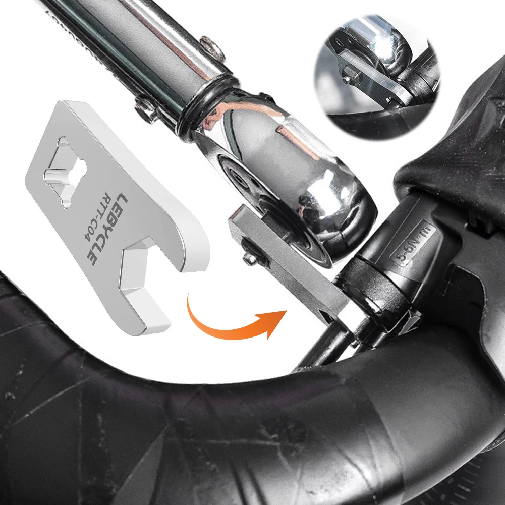 

8mm Bike Disc Brake Cable Tool Carbon Steel Bicycle Maintenance Brake Lever for 1/4 Head Torque Wrench Cycling Repair Tools