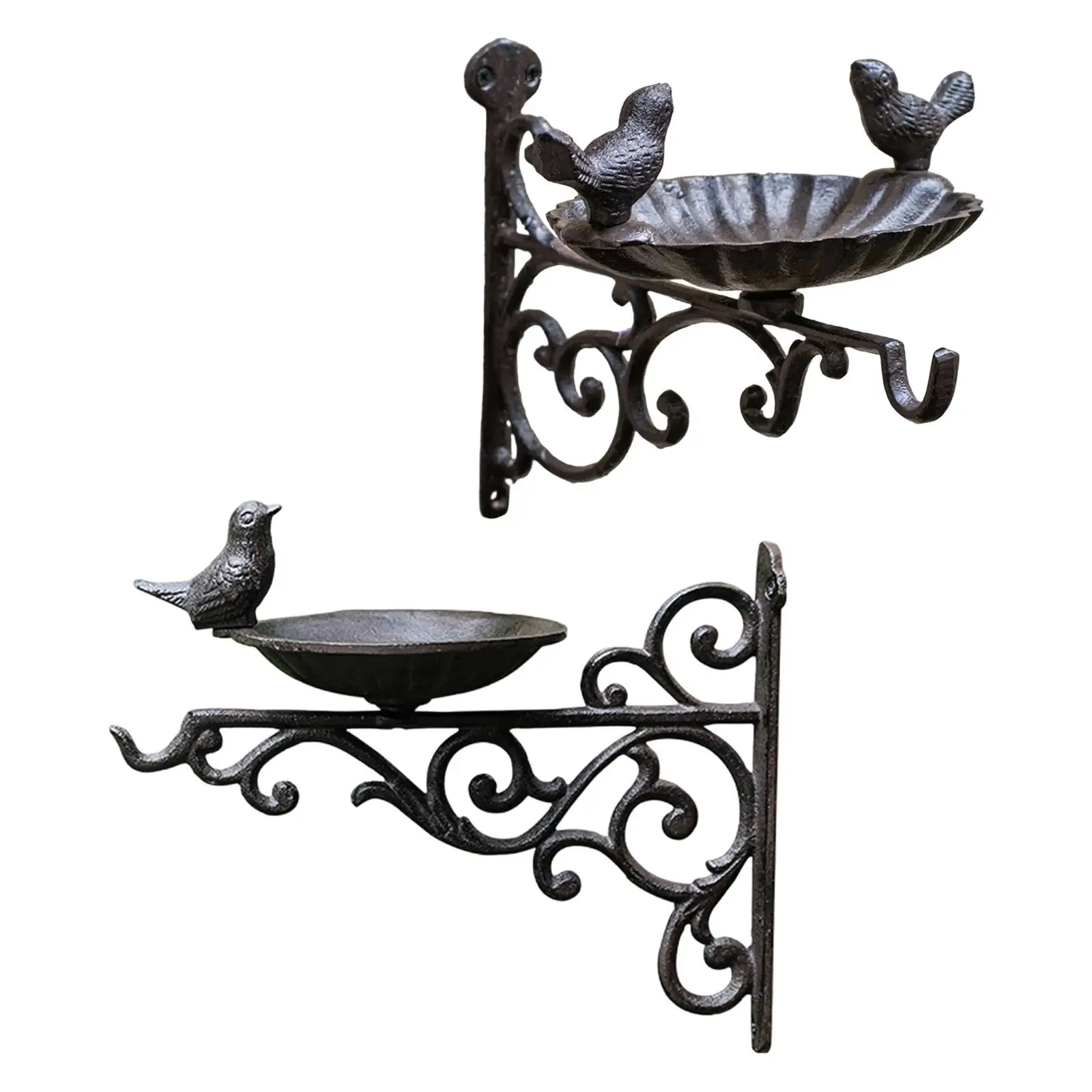 

Кормушка для птиц, милая станция для кормления в деревенском стиле, поднос для ванны птиц для палубы, стены, деревьев