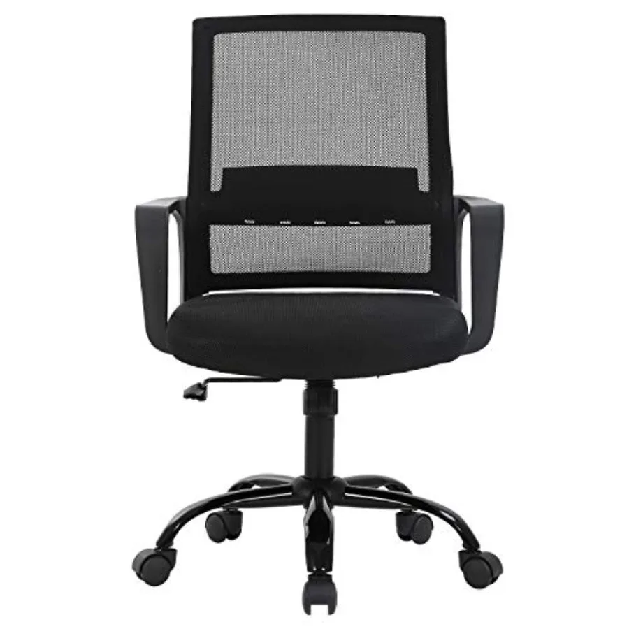 

Office Chair Ergonomic Desk Chair Mid Back Computer Chair with Lumbar Support Armrests Breathable Mesh Height Adjustable Chair