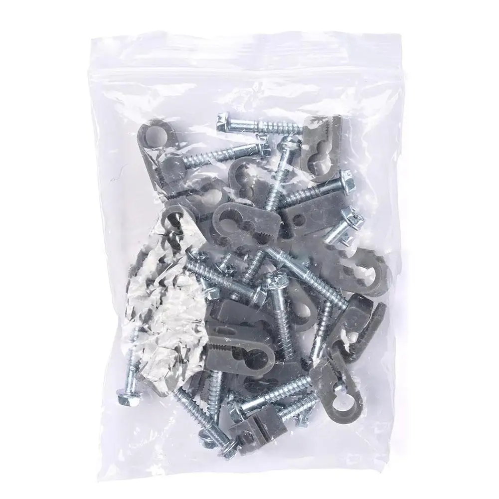 Cable Routing Kit With Screws Clamps 20pcs Wire Management Shock Cable Fixing Cable Clips Self-adhesive Clamps Anti-electri O8e3