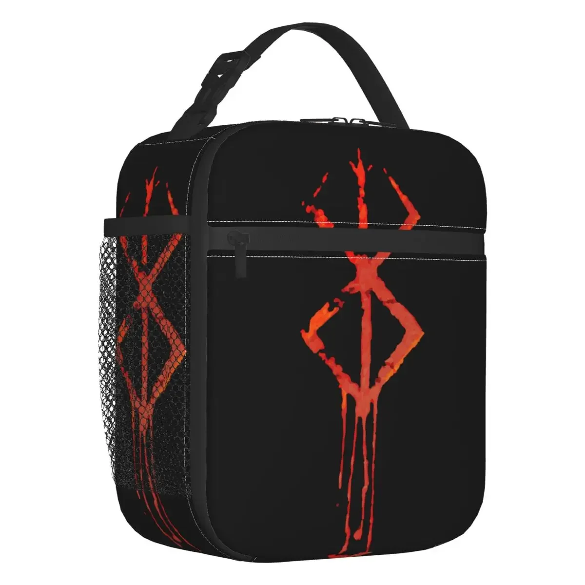 Berserk Sacrifice Mark Demon Insulated Lunch Bags for Outdoor Picnic Sword And Magic Comics Thermal Cooler Bento Box Women Kids