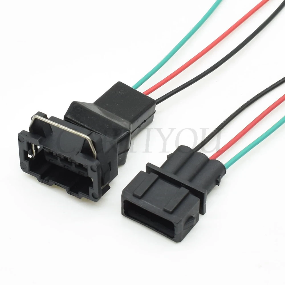 1 Set 3 Pin Way Automotive Waterproof Socket Plastic Housing Wiring Harness Electric Cable Connector Plug 357972763 For VW