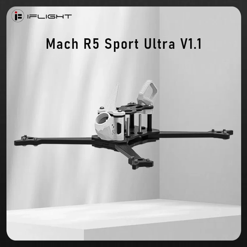 

IFlight Mach R5 Sport Ultra V1.1 Версия 190 мм Колесная база Кронштейн 5 мм Монтажное отверстие для камеры 14 мм Комплект рамы FPV Детали FPV