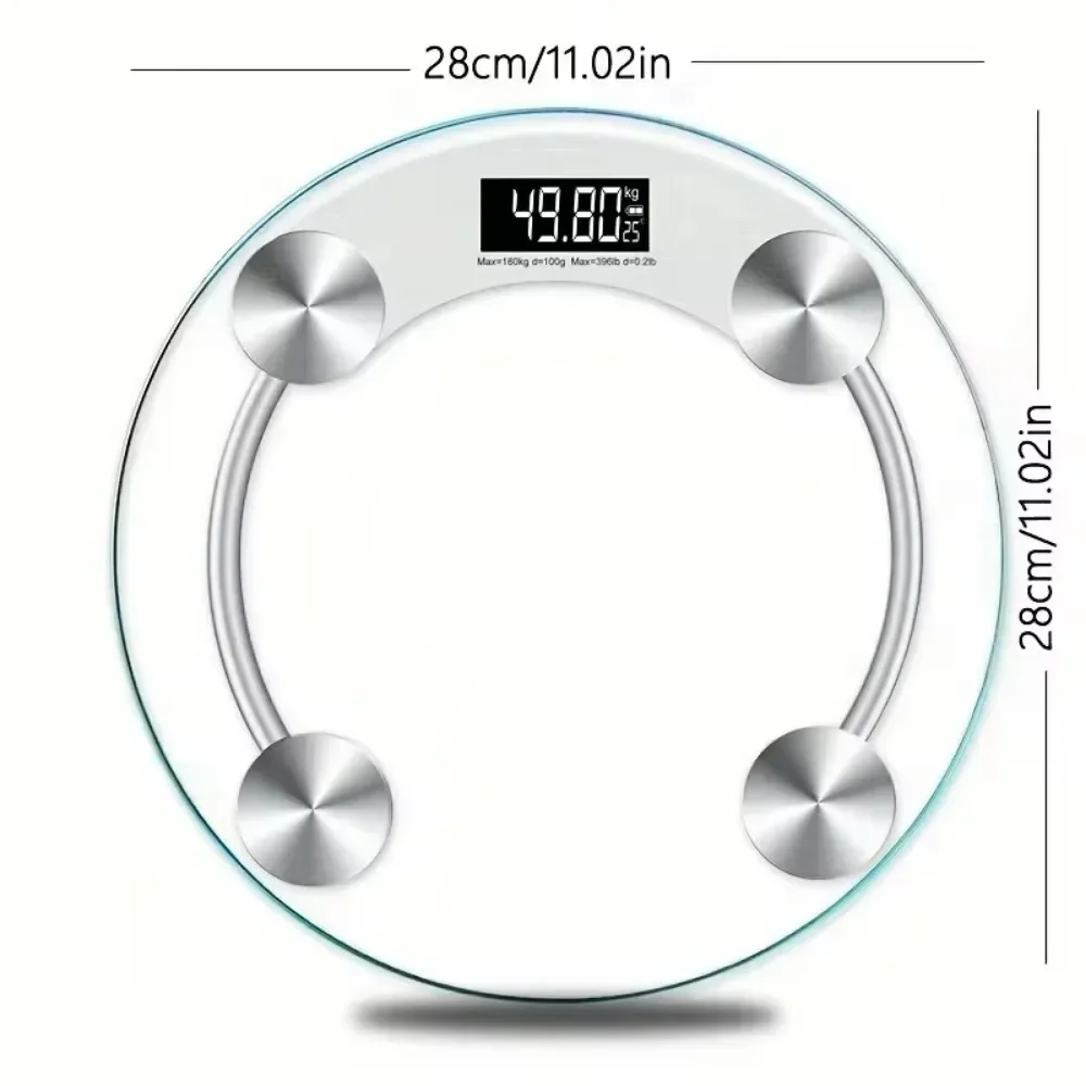 Accurate Tracking of Bathroom Scales Up To 180 Kg-weight Modern Design User-friendly LCD Display HD Digital