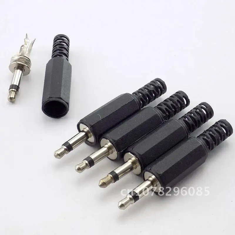 

10pcs 3.5mm RCA Plug 2 Pole Mono Stereo Audio Video Dual audio plug Headphone Male Adapter Wire Connector For Headphone Socket