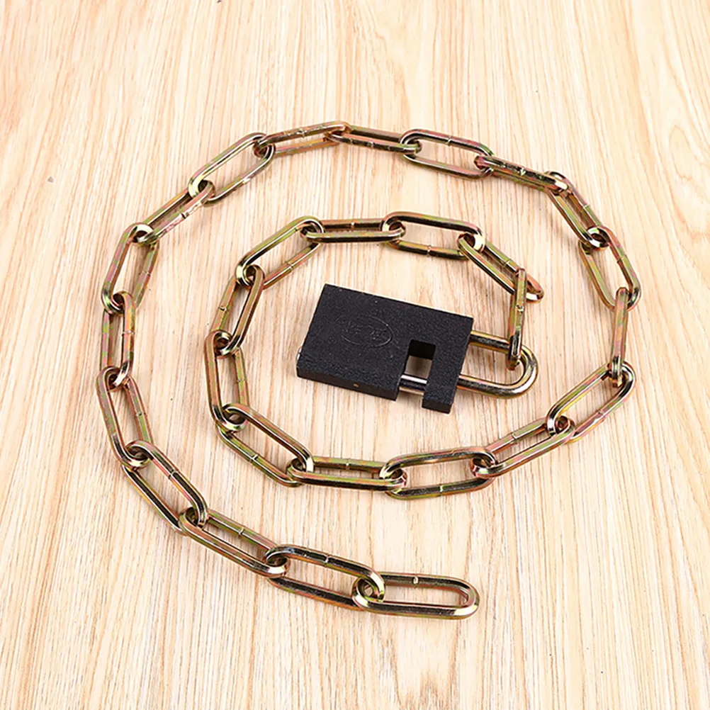 

Bicycle Lock 7x120 Chain Lock Sturdy Iron Material Anti Theft Folding Travel Bike Supplies Key Portable Waterproof
