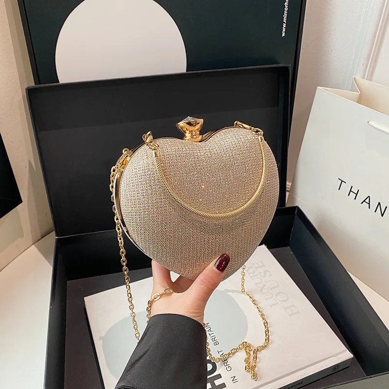 

New Fashion Love Bag - Trendy Euro American Star Style Shoulder Bag for Women, Elegant Chain Crossbody Messenger Box 크로스백