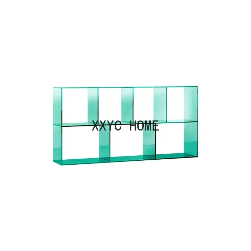 

Customized Light Luxury Acrylic Multi-Layer Storage Simple Bookshelf Wall Living Room Display Creative Floor Storage Rack