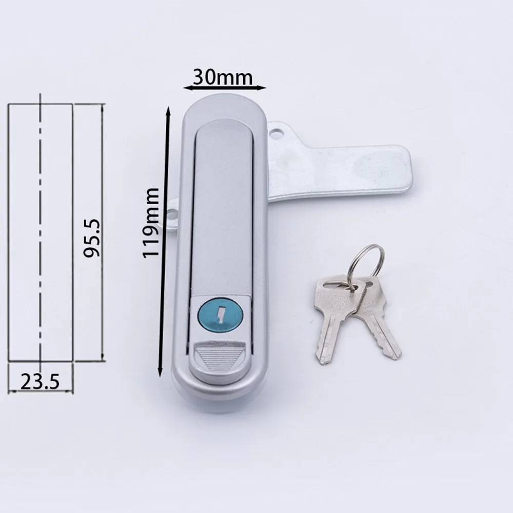 Aluminum Alloy Cabinet Door Lock Multi-purpose Universal Electrical Panel Door Latch Chrome Finish RV Compartment Latch