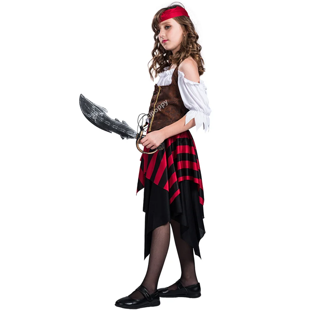 Halloween Costume Funny Robber Girls Cosplay Outfits Carnival Easter Purim Fancy Dress