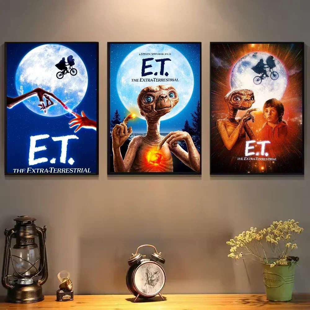 Maison salon chambre Bar décoration esthétique film E.T l'affiche extraterrestre HD Art toile mur