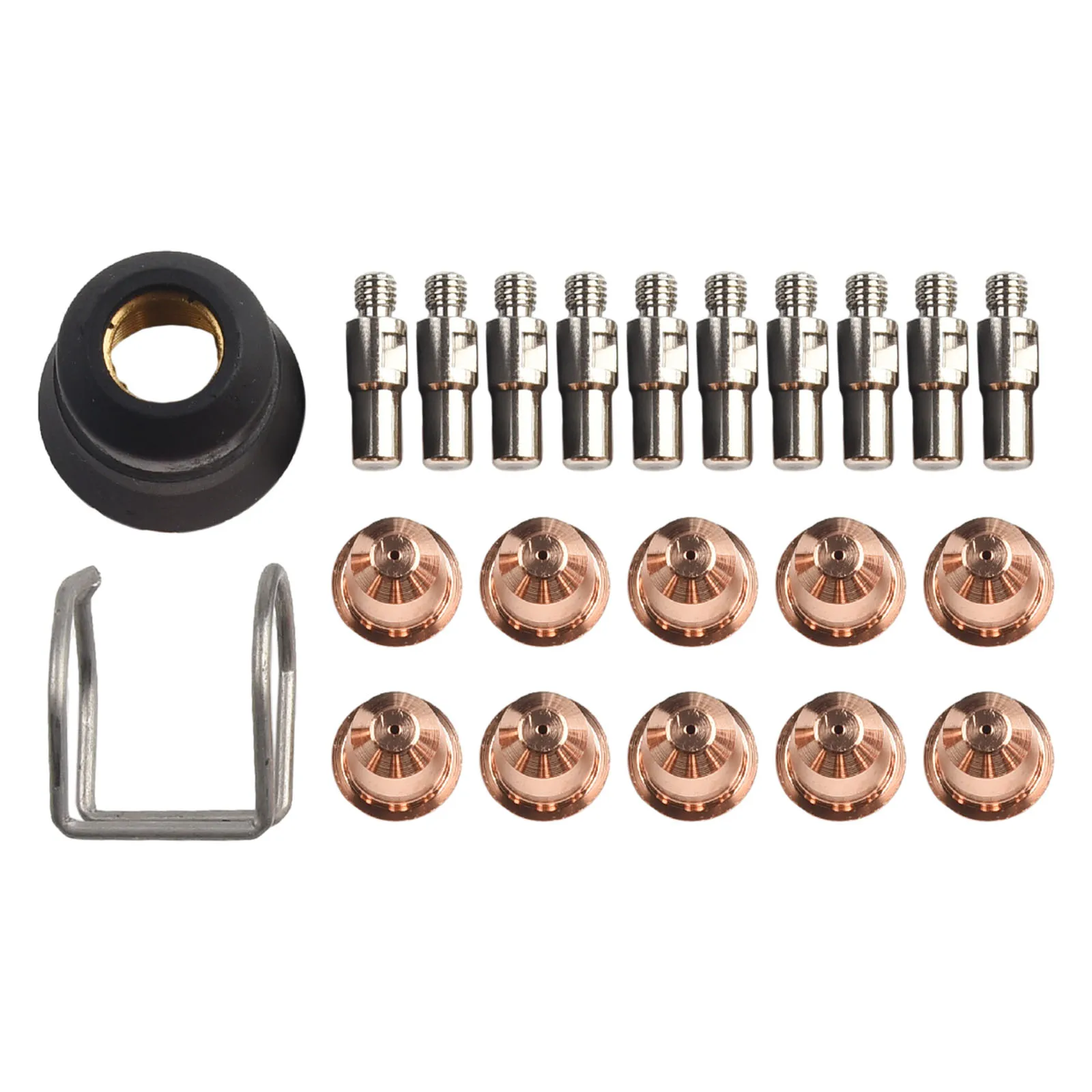 

Complete 22pcs Plasma Torch Consumables PD1168 PR110 for Trafimet S45 Including Electrode Nozzle Shield Spring Guide Replacement