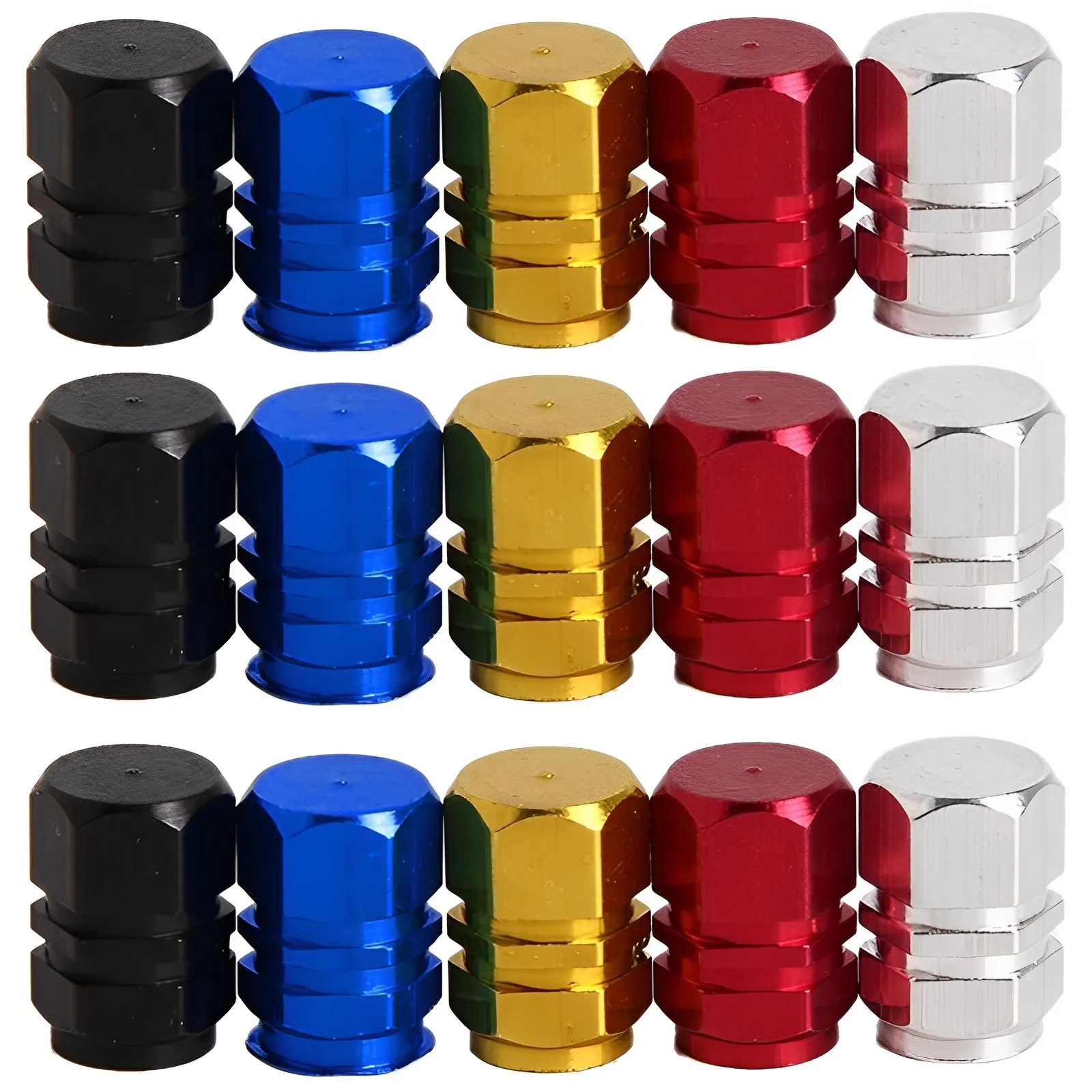 

16Pcs Car Wheel Tire Valve Stems Caps Aluminum Tyre Rim Stem Covers Airdust Waterproof for BMW Auto Motorcycle Car Accessories