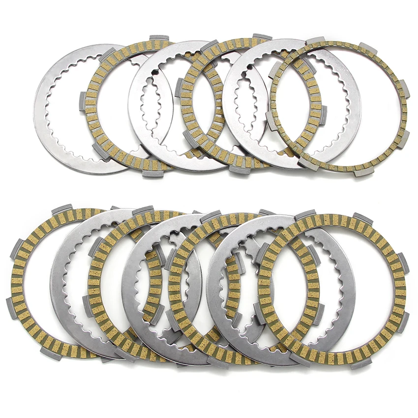 Complete Clutch Disc Kit Friction & Steel Plates For Honda CB250 CBR250 MC19 MC22 VT250 VTR250 Repair Part 22201‑166‑000 KE7‑000