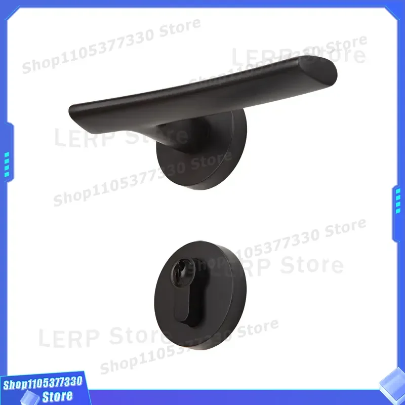 French Style Brass Door Handle Pure Copper Bedroom Lock Indoor Silent Split Wooden Door Knob Light Luxury Hardware Direct