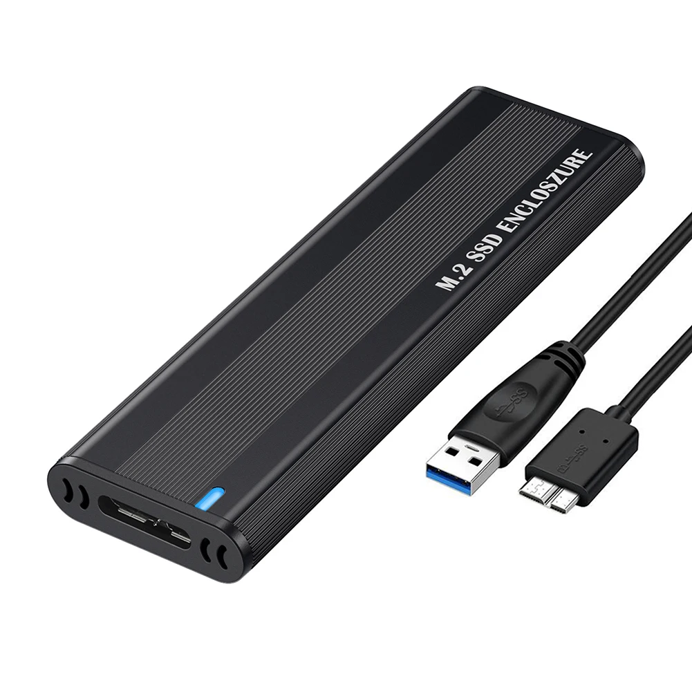 Solid-State Drive Enclosure 10Gbps M.2 NVMe External Box Case Tool Free for 2230/2242/2260/2280 M.2 SSD