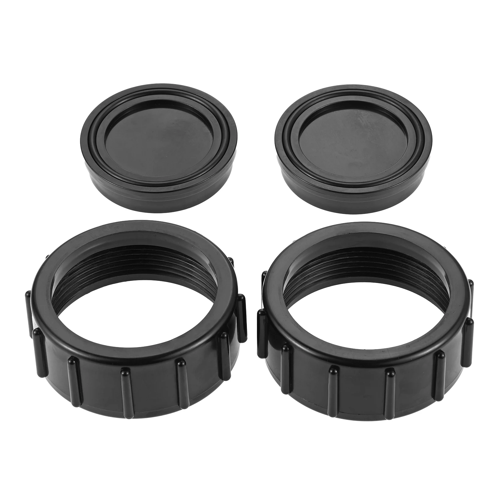 

2pcs Plastic Cover W/ O-ring Grooves 2" Hi Temp Unions Pool Pump PVC Fitting Fit for All Pentair Whisperflo and Intelliflo Pump
