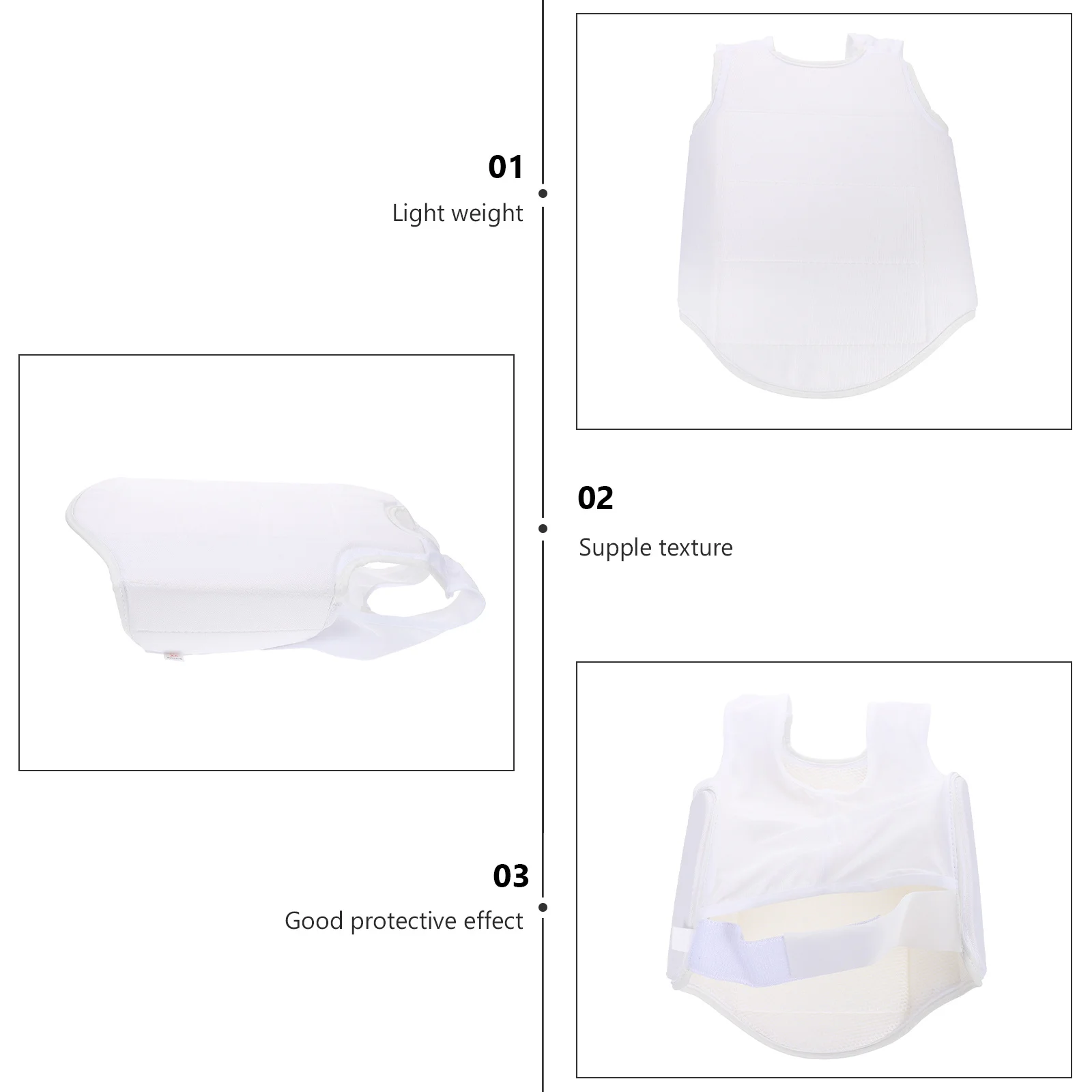 

Kids Chest Guard Protective Vest Thai Boxing Kickboxing Ergonomic Design Comfortable Wear Full Body Protection