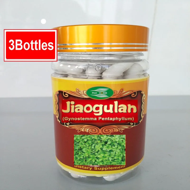 

3Bottles Gynostemma Jiaogulan Extract Capsule 270Counts,