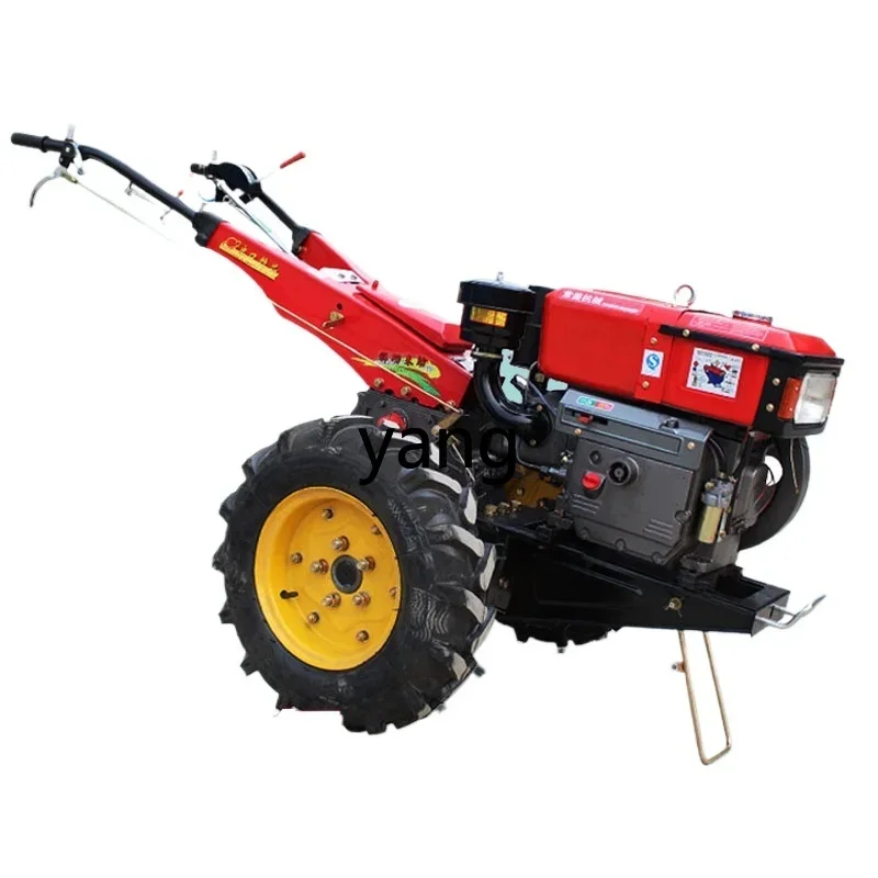 L'm walking tractor rotary tiller trenching small agricultural machinery diesel engine ridge lifter plough