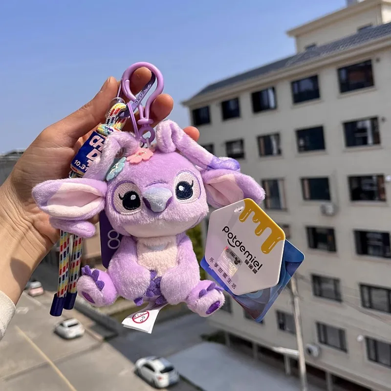 

Disney Lilo & Stitch Kawaii Stitch Angel Stuffed Toys A Couple of Plush Dolls Plush Backpack Pendant Toy Cartoon&Cute Birthday