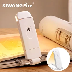 LED USB Rechargeable Book Light Reading Light Eye Protection Night Light Portable Clip Desk Light Bookmark Read Light Night Lamp