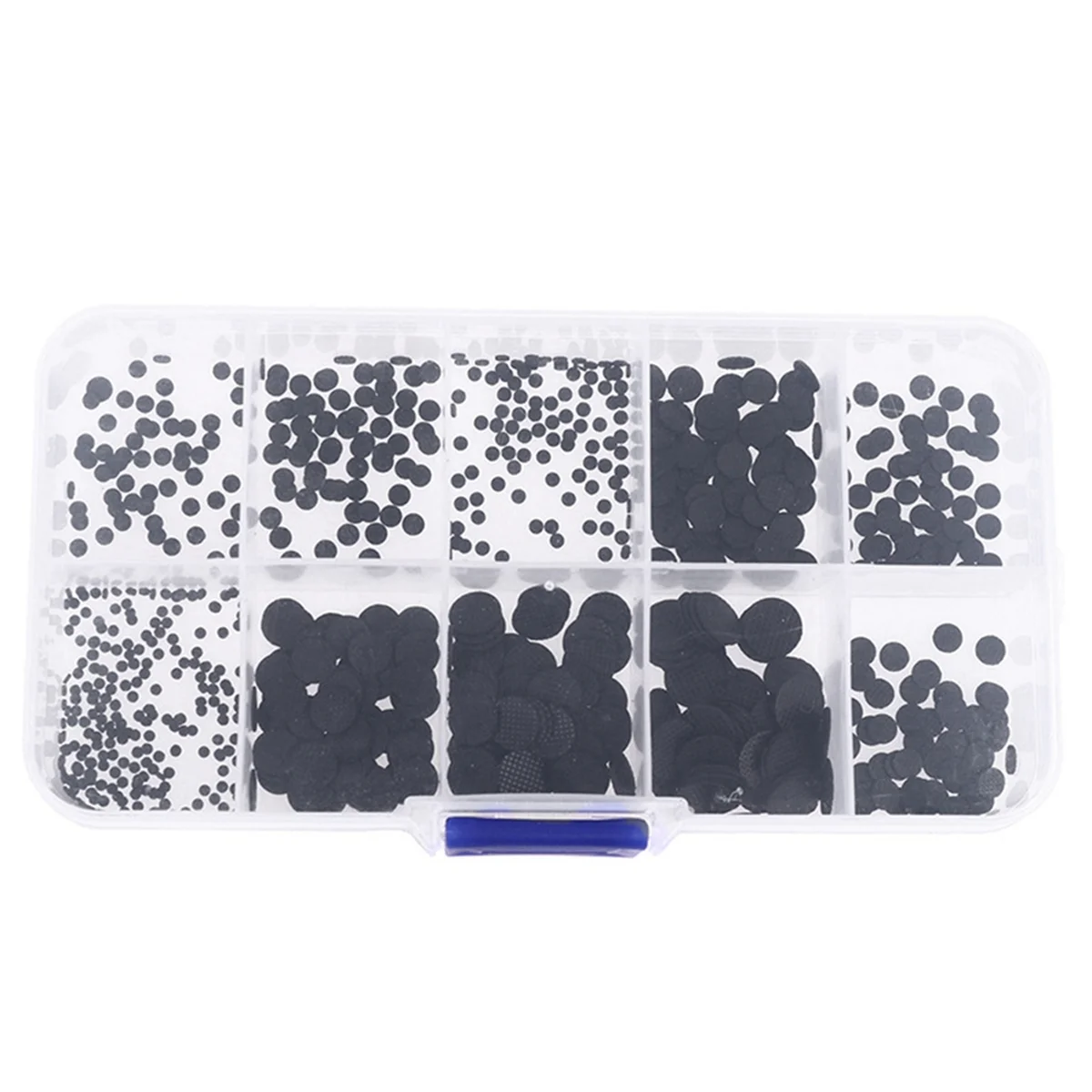 500 pz/scatola 1.5-8mm diverse dimensioni cuscinetti in gomma conduttiva Kit di riparazione tastiera per telecomando IR gomma conduttiva