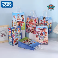 Paw Patrol papier do cukierków torby Anime papierowa torba na prezent papier pakowy produkcja Cartoon torebka dzieci urodziny pakowanie prezentów etui