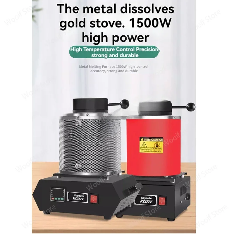 فرن إذابة بوتقة درجة حرارة عالية ، فرن ألومنيوم نحاسي فضي ذهبي ، جرافيت