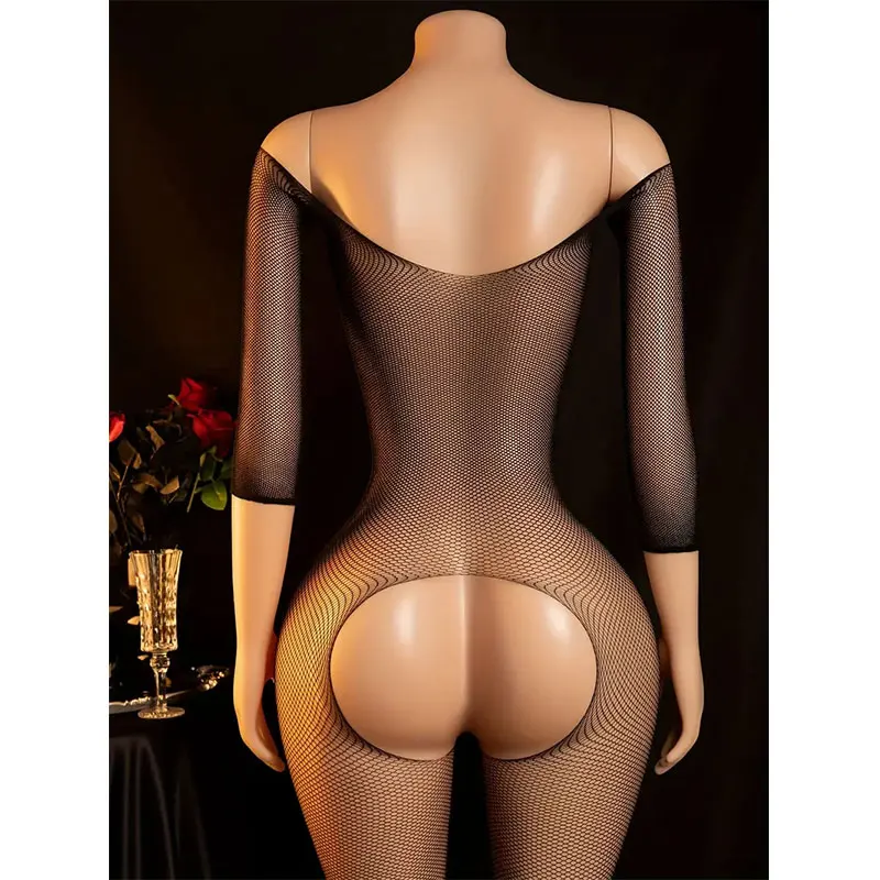 Porn 18 Intimate Sex Set Crotchless Sexy Lingerie Full Body Stocking Women Open Crotch Underwear Erotic Tights Fantasy Babydoll