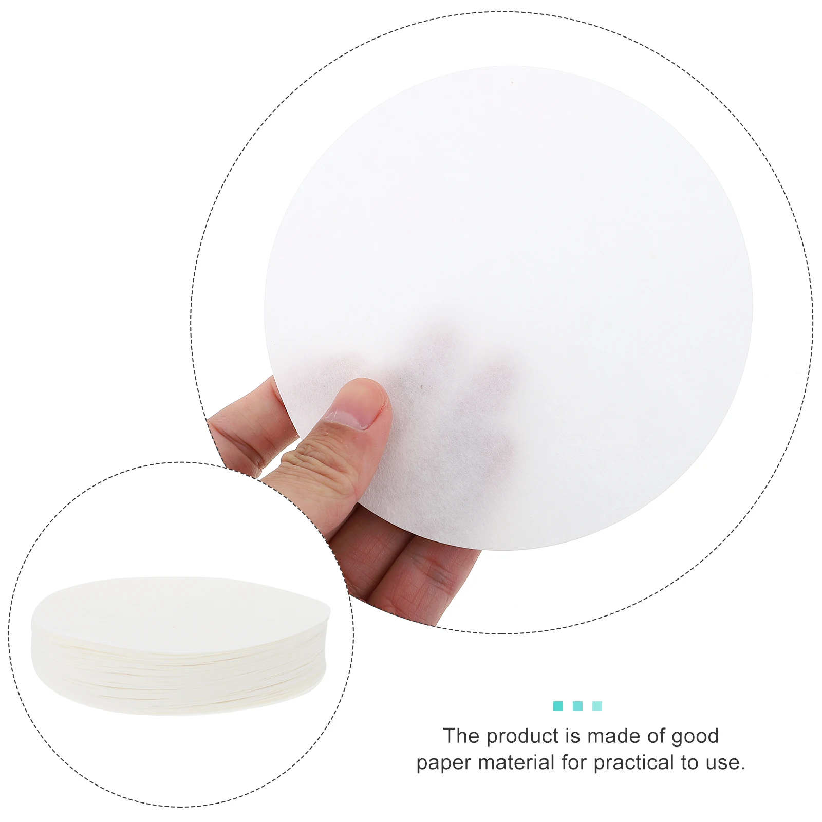 

100 Sheets Qualitative Filter Paper Papers for Absorbent Experiment Laboratory Absorbing Filtering Filtration