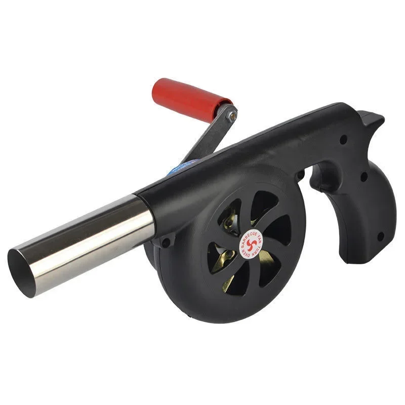 1pc Outdoor Blower Barbecue Cookout Camping Fire Aid Hair Dryer Hand Tool