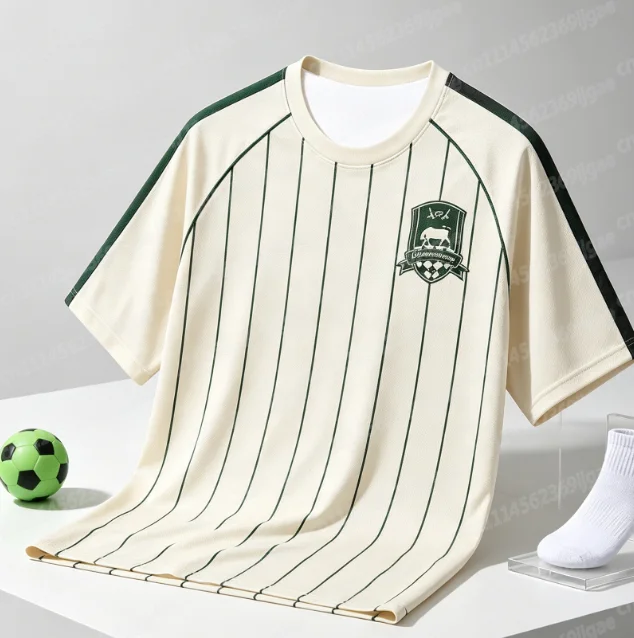 Russisches 2026-27 Herren-Fußballtrikot des Krasnodar Fußballvereins, Retro-Remake, Kurzarm-Fantrikot, Familien-Set – Detail 4