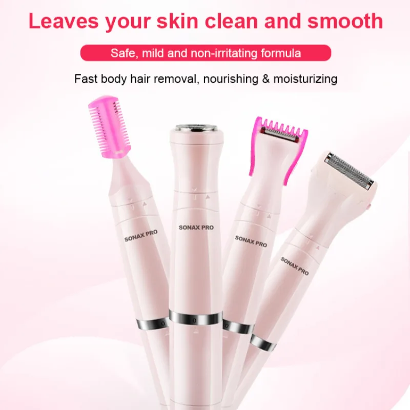 Многофункциональное перезаряжаемое женское устройство для удаления волос, многофункциональная бритва