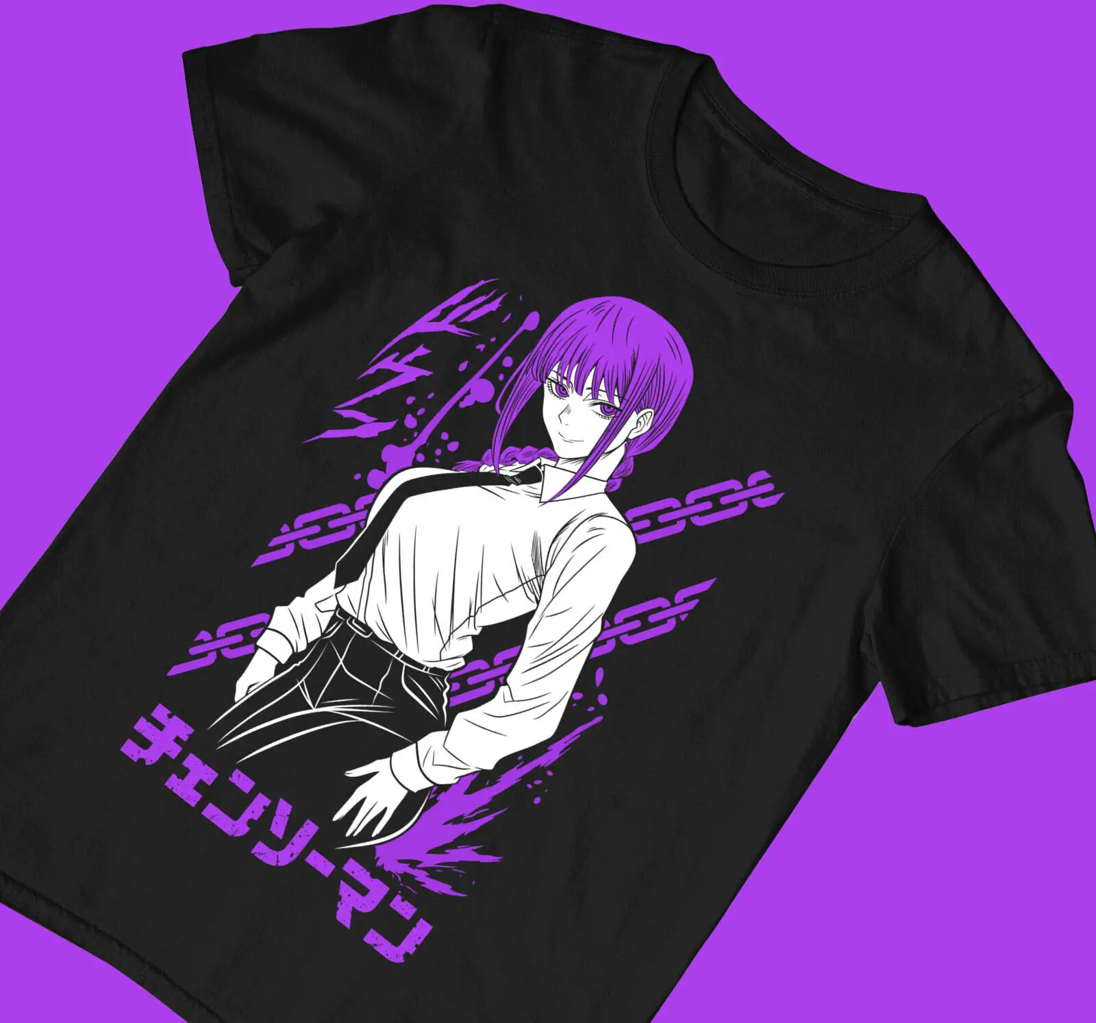 chainsaw man makima,kishibe,denji,power,anime,himeno,kobeni,quanxi,New T-shirt