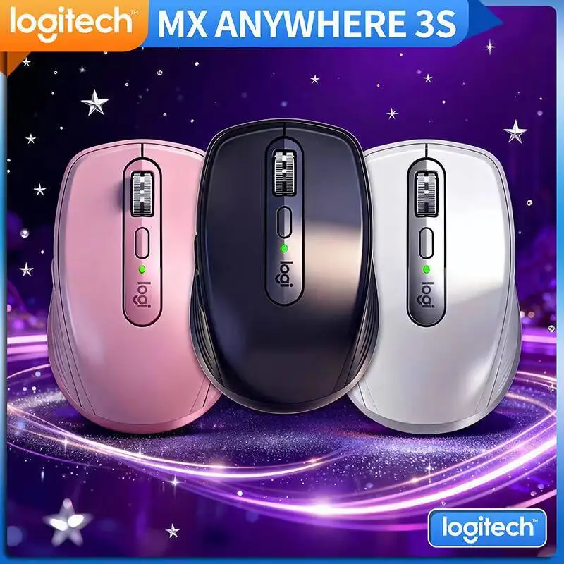 

Компактная мышь Logitech MX Anywhere 3S, эргономичный дизайн, перезаряжаемая, с быстрым прокруткой для портативных ПК Mac