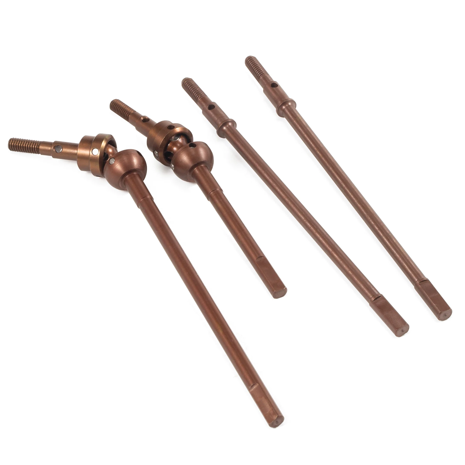 S2 Steel 3-Section CVD Front Rear Axle Shafts For Vanquish Plastic Molded H10 Axle RC Crawler Upgrade Parts