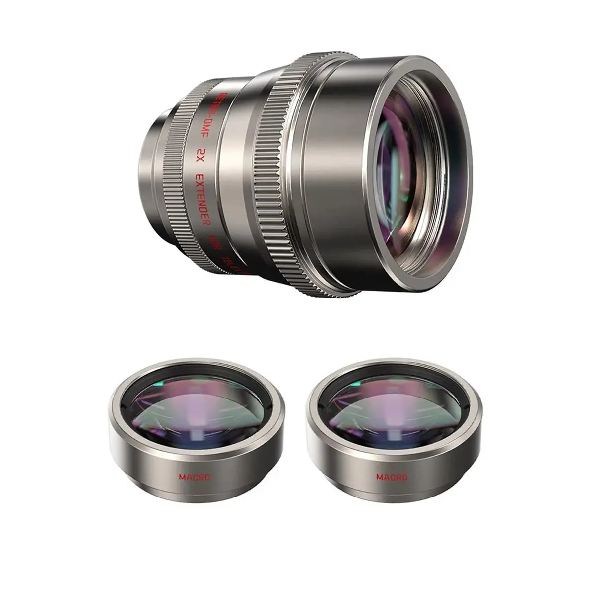 Y1418A*☀▃Retro T-Mount Lens Mobile Phone Teleconverter 2X Telephoto Macro Lens for X200U 15 Ultra