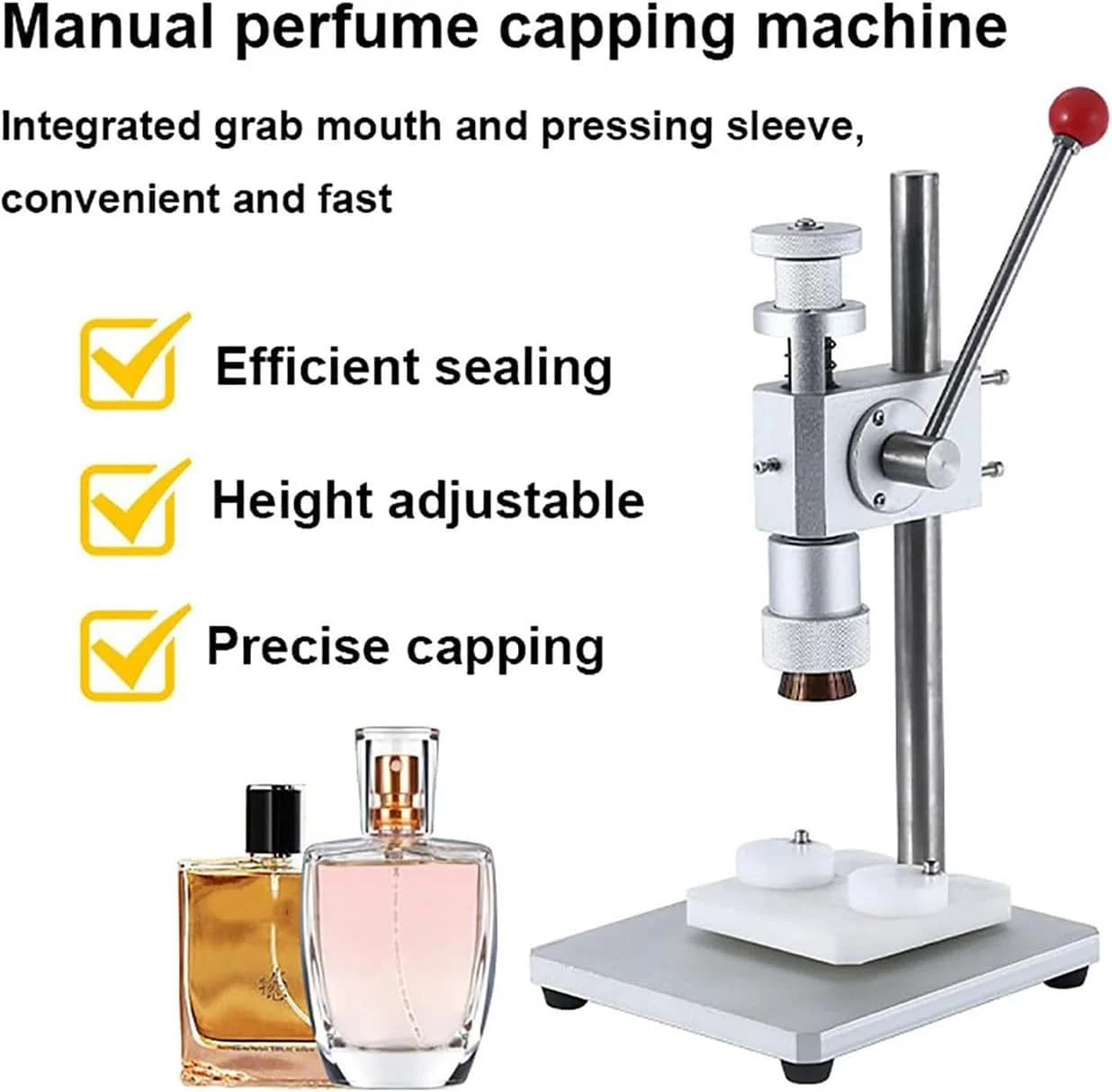 

Manual Perfume Crimper Bottle Sealing Machine, Bottle Cap Crimping Machine Spray Crimper Sealer, 13-20mm Perfume Sealing Tool