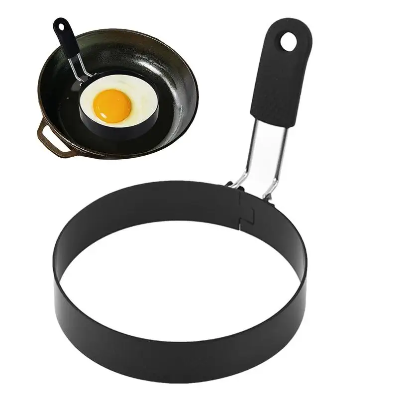 

Omelet Ring Folding Egg Mold For Breakfast Griddle Egg Rings & Round Cooking Rings For Breakfast Pancakes Fried Eggs Omelette