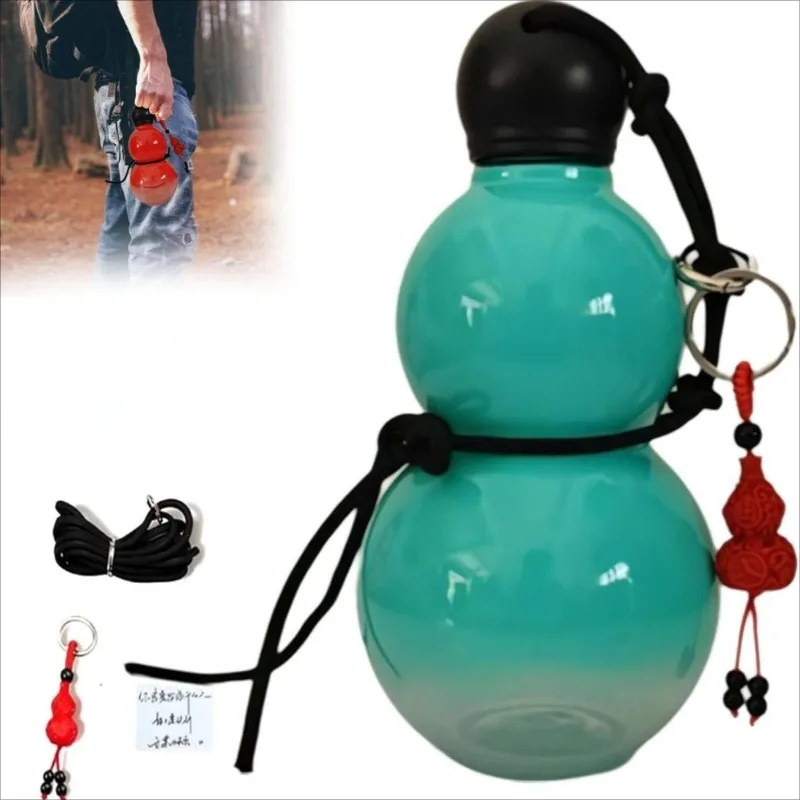 New Chinese Retro-Inspired Gourd Water Bottle 800ML Large Capacity Wine Bottle PC Durable Water Kettle Outdoor Sports Wukong