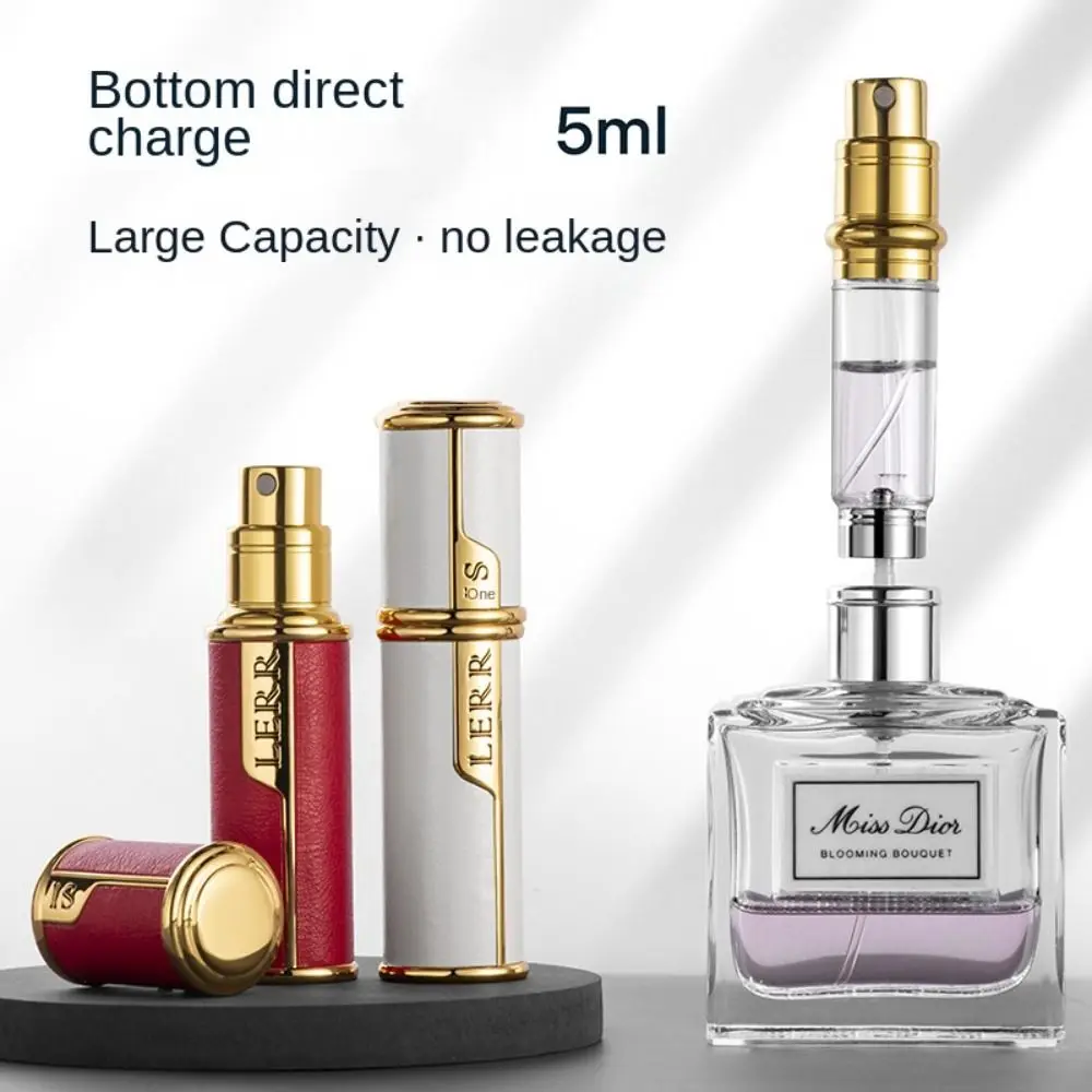 

Fragrance Bottom-filled Perfume Bottle Self-pumping Fine Mist 5ML Leather Spray Bottle Cologne Moisturizer Perfume Atomizer