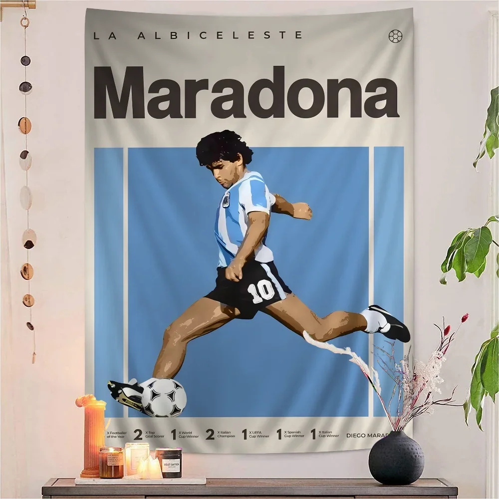 Diego A-Armando M-Maradona DIY Wall Tapestry for Living Room Home Dorm Decor Wall Art Decor