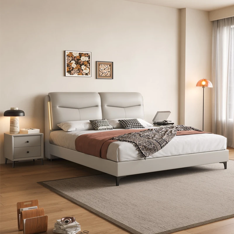 

Unique Minimalist Double Bed Design Decoration Japanese Pliable Double Bed Frame King Size Cama Matrimonial Furniture For Home