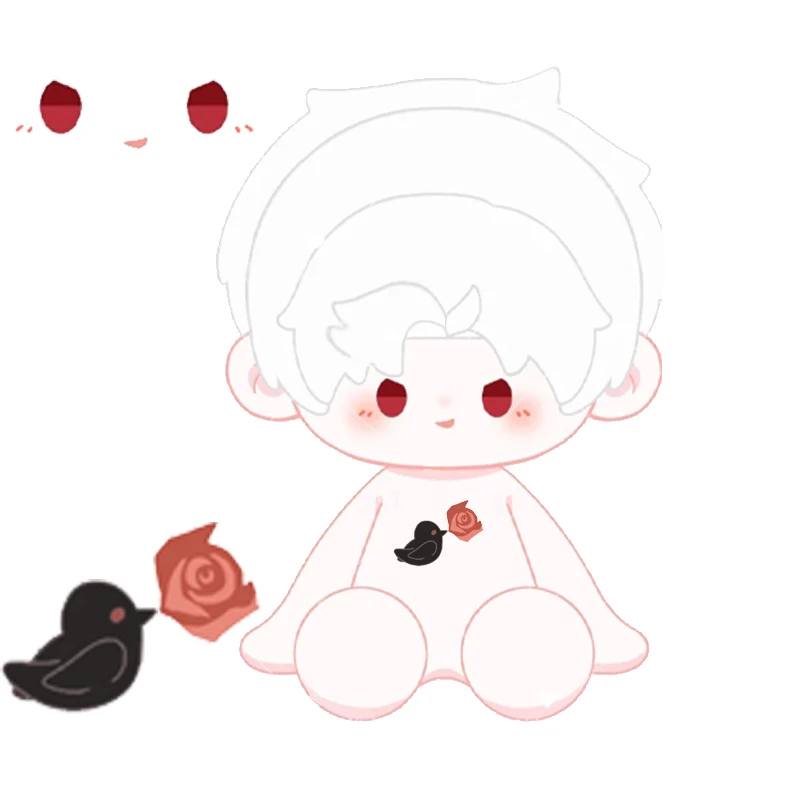 Juego de Anime Love and Deepspace Rafayel Zayne Xavier Sylus Caleb Cosplay 40cm cuerpo sentado lindo muñeco de peluche de algodón juguetes regalos