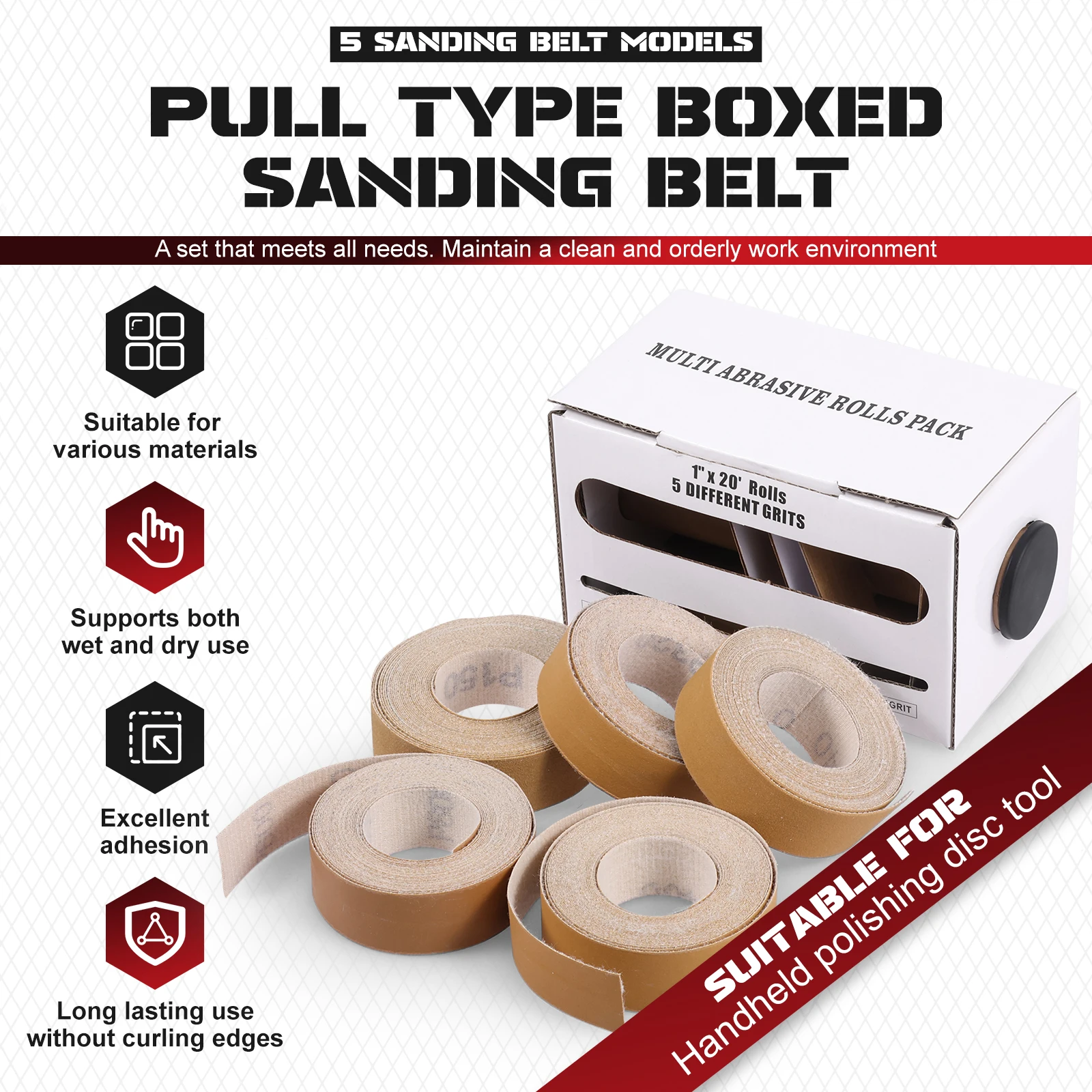5/6 Abrasive Tool Sandpaper Roll 6 Meter 25mm Width Sanding Paper Emery Cloth Roll Grit 80 150 240 320 400 600 Polishing Bel