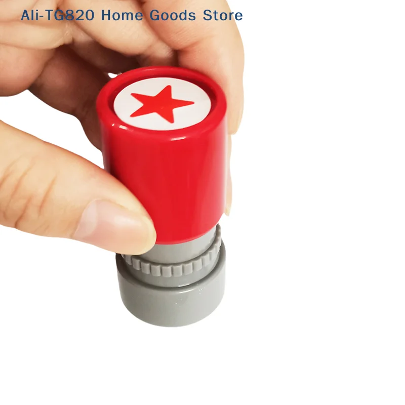 [TG820]School Teachers Family Use Red Five-pointed Star Stamp Encourage Children Teaching Award Stamp Automatic Ink view 6